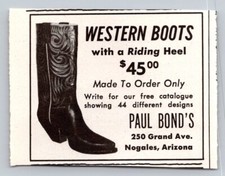 1960 print paul bond - ad,