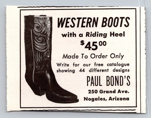 1960 print paul bond - print, ad