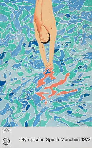 David hockney the diver - the,