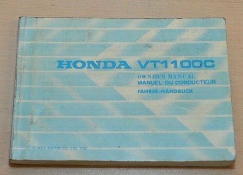 Honda 1100 fahrerhandbuch - honda, vt