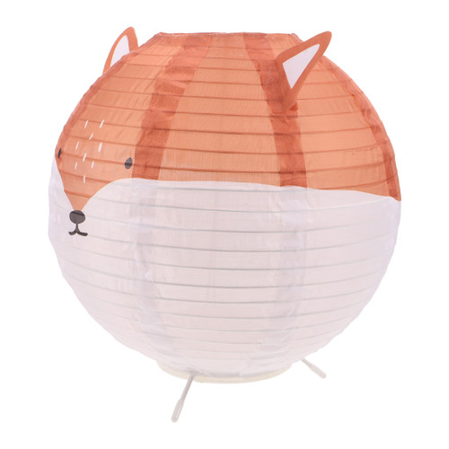 Fox shaped fabric table lamp - fabric,