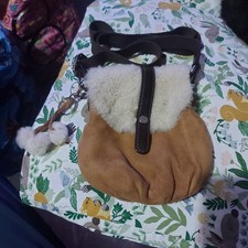 WOMEN'S UGG SHEEPSKIN SUEDE CROSSBODY SHOULDER BAG  (B3)