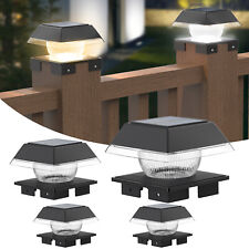Solar Post Cap Lights Warm/Cool White Fence Post Lights for 3.5x3.5 to 5.5x5.5in