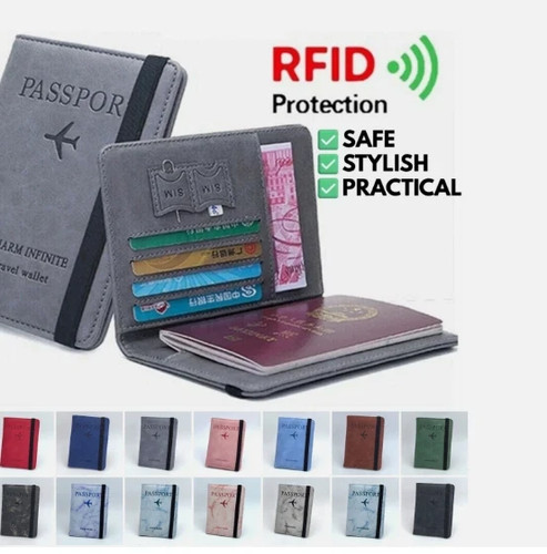 Rfid passport holder travel - passport,