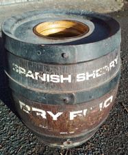 Wooden, glass lined,  sherry