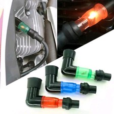 1x Motorcycle Accessories 90Degree Flashing Spark Plug Cap Ignition Universal