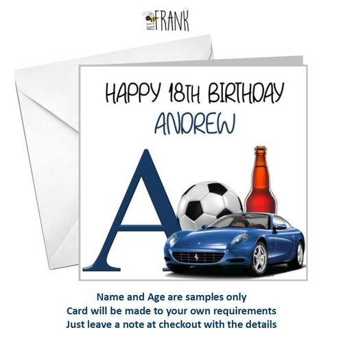 Personalised male birthday - personalised,