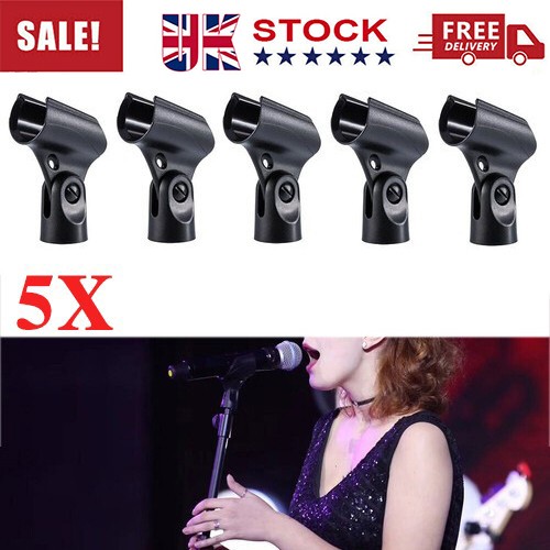 Microphone mic clip holder - 5x,