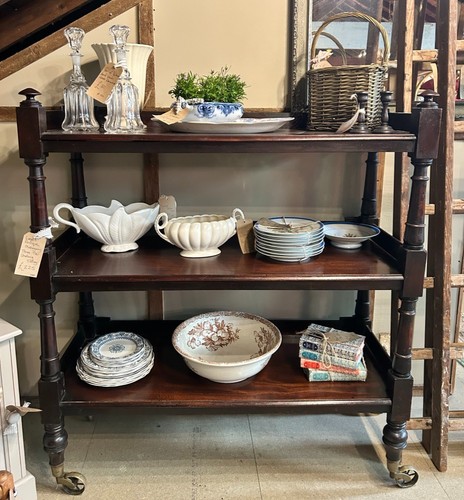 Antique mahogany three - antique,