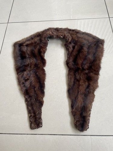 Vintage brown real mink fur - vintage,