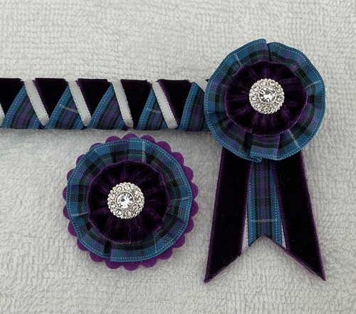 Purple velvet tartan - velvet,