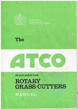 ATCO 18" 21" PETROL ENGINED ROTARY LAWNMOWER ORIG. OWNERS INSTRUCTION HANDBOOK