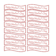 Craft Clearance Clear Out 16 Happy Valentine's Day Card Making Sentiment Banners