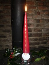 Luxury Danish Gonk Red Advent Xmas Candle, Scandi Folklore 100% Plant Wax