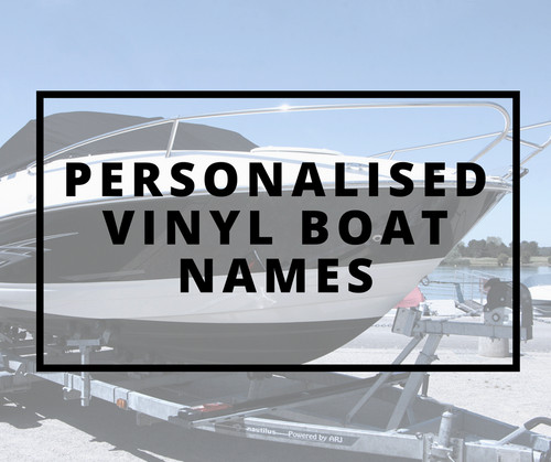 Vinyl boat name sticker - 4,