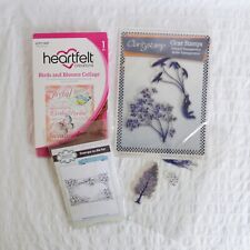 Stamp Bundle x4 Heartfelt Creations Stamp, Creative Expressions, Claritystamp