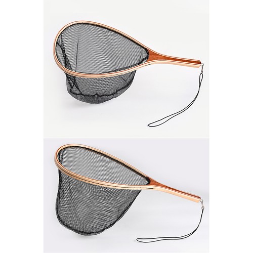 Fly fishing landing net - fly, black