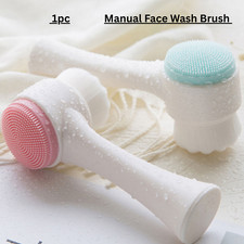 2 In 1 Face Wash Brush Double