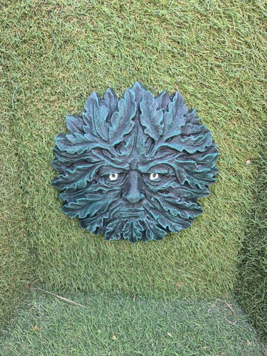 Green man wall - man,
