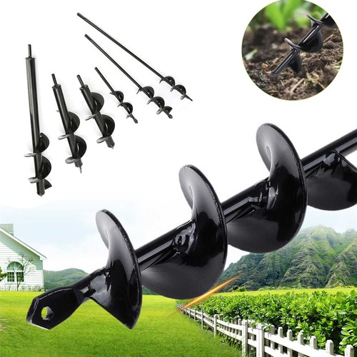Earth auger spiral drill bit - spiral,