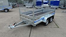 CAR CAGE TRAILER 10FT X 5FT TWIN AXLE 750KG MGW CAR TRAILER MESH SIDES TRAILER