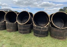 Half Whisky Barrel Planters  