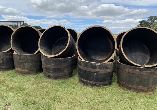 Half whisky barrel - barrel,