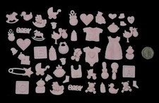 20 x Edible 3D baby Pink