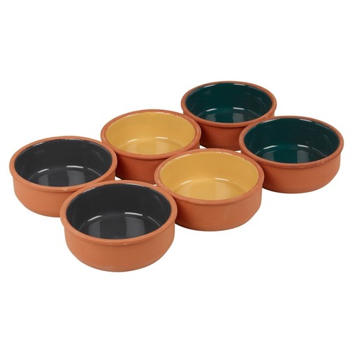 Colour terracotta ramekin - 6, pc