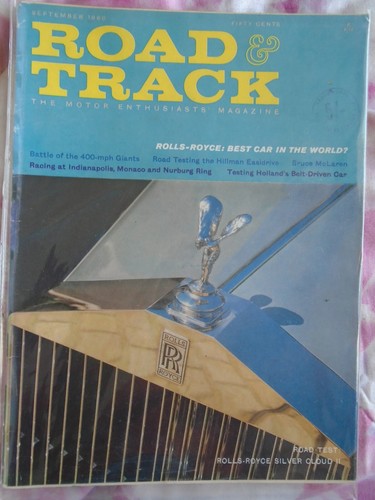 Road track sep 1960 - &,