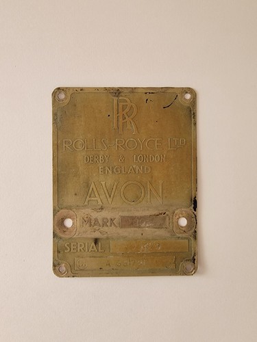 Rolls royce avon - royce, data