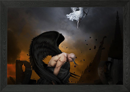 Fantasy angel framed wall art - fantasy,