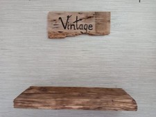 Old Floating Shelves Solid Wall Mounted Chunky Wood Vintage Shelf  7 and 9 inch