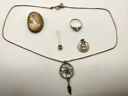 Five sterling silver jewellery - sterling,