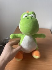 Yoshi Plush Super Mario Brothers Toy Stuffed Plush Animal Doll 10” Green 