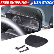 Carbon Fiber ABS Central Control Dashboard Trim Cover For Ford Maverick 2022-23