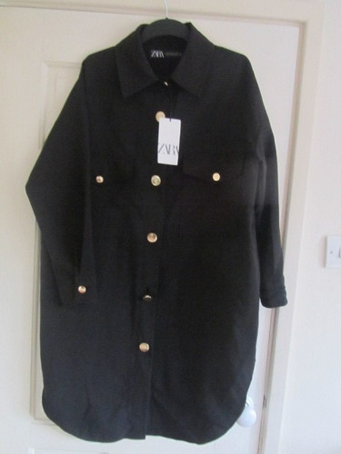 Zara black gold button - zara,