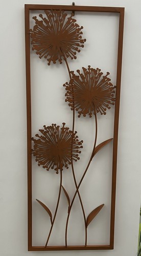 Rustic metal allium flower - rustic,