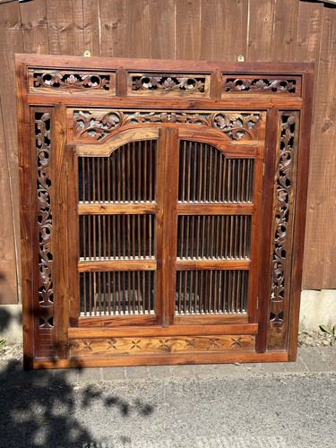 Large carved teak - large,