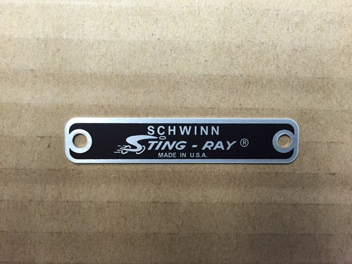 Stingray seat tag schwinn - stingray,