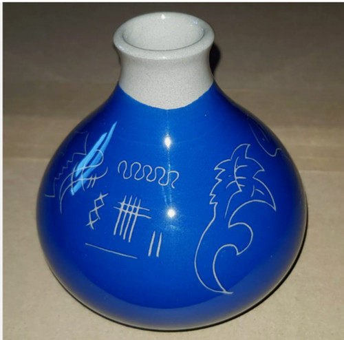 Cobridge blue vase - , unusual