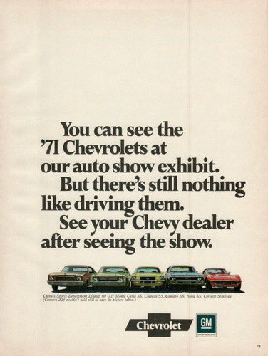 1971 chevrolet model - chevrolet,