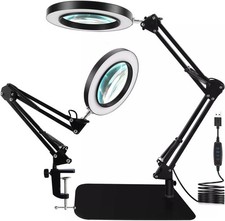 8X LED Magnifier Glass Desk
