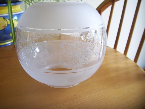 Victorian style etched glass - victorian,