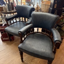 Pair Of Captain Style Chairs 