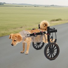 Adjustable Pet Rehabilitation Walking Aid 2-wheel Dog Wheelchairs for Back Legs