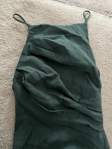 Zara green ruched strappy - zara,
