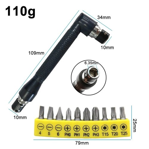 Angled screwdriver bit holder - screwdriver,