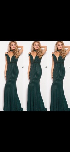 Jovani dark green - jovani, black