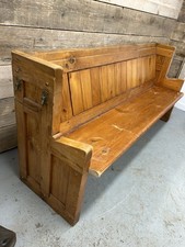6ft Church Pew Pitch Pine Bench Seat 